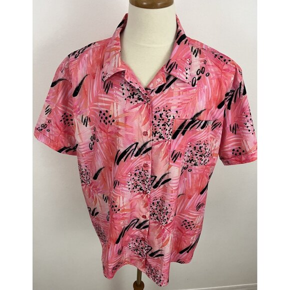 RSVLTS Women's 4XL Shirt La Croy Strawberry Margarita Kunuflex - Picture 2 of 6